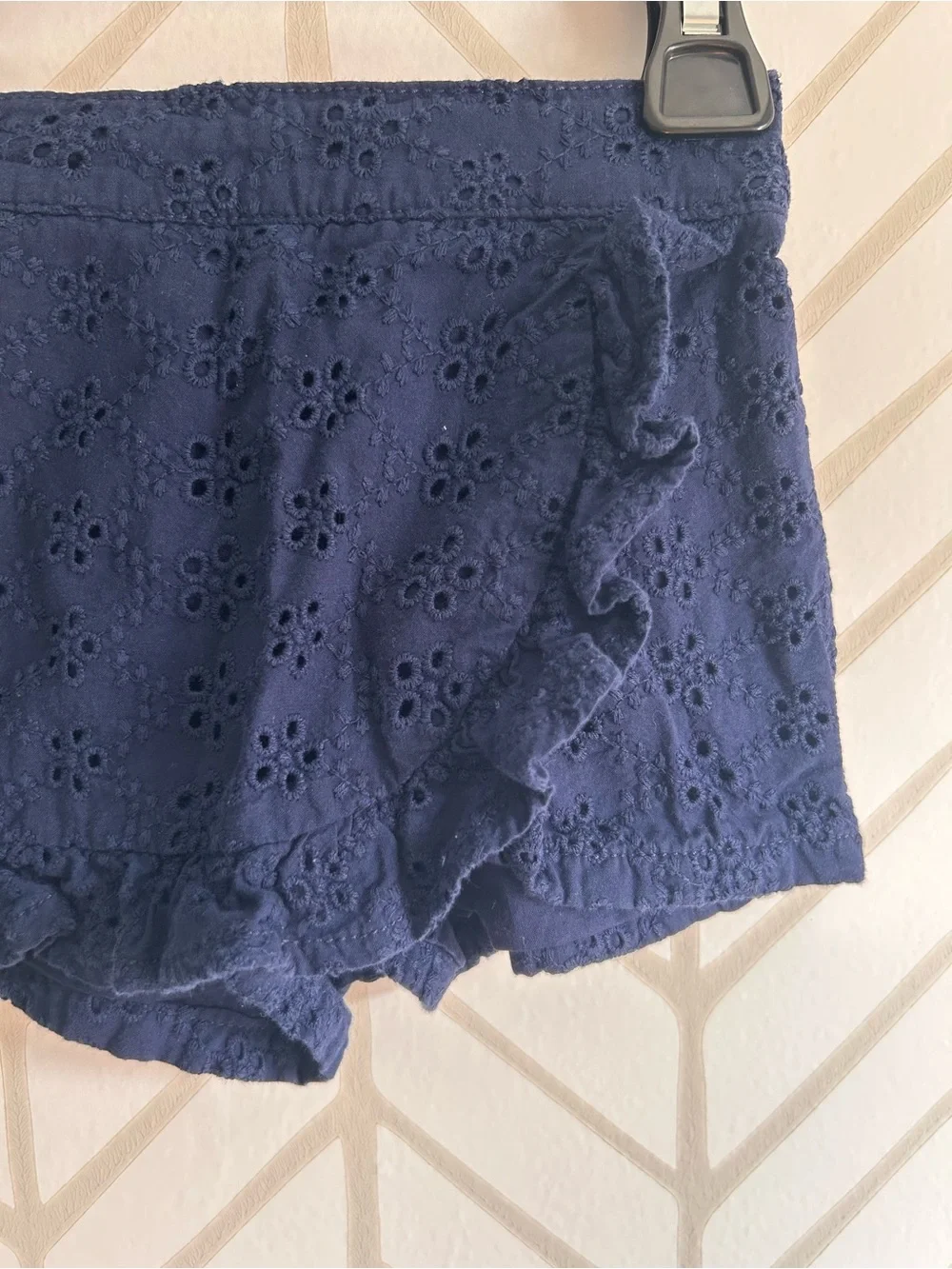 *Janie and Jack* Navy Eyelet Ruffle Skort